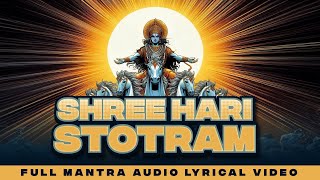 Shree Hari Stotram  Vishnu Mantra  Om shri Narayan  Lyrical Sanskrit Mantra  YouTube Music [upl. by Wiles9]