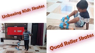 Unboxing Kids Skates  Quad Roller Skates [upl. by Rahs]