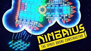 Building a MASSIVE SPACE SHIP  Nimbatus  The Space Drone Constructor Gameplay [upl. by Leahcimal]