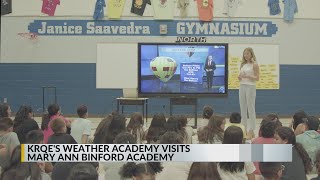 KRQE Weather Academy visits Mary Ann Binford Elementary School [upl. by Muscolo]