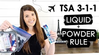 TSA 311 LIQUID amp POWDER RULE FOR CARRY ON BAG  Everything you need to know from a Travel Agent [upl. by Hendrickson941]