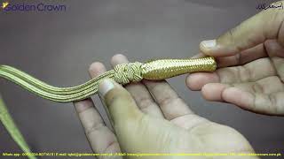 Gold Bullion Acorn sword knot Sword Knot Air Force Bullion Infantry Sword Knot Gold [upl. by Adnarom]