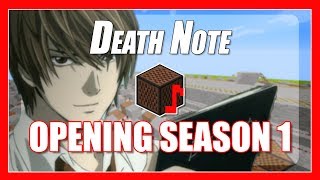 ♫ Death Note Opening  Death Note Intro Season 1  Minecraft Note Block Song with lyrics ♫ [upl. by Ladnar585]