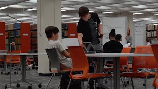 Blasting Inappropriate Songs in the Library Prank Part 2 [upl. by Dareg477]