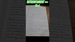 retrenchment notes [upl. by Atteuqcaj]