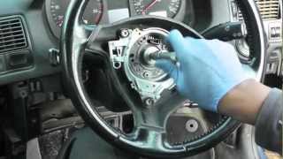 Volkswagen Golf Jetta Steering Wheel amp Airbag Removal [upl. by Eveivaneg]