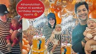 uqasha senrose amp Kamal adli  Alhamdulillah tahun ni sambut birthday dengan uqaira [upl. by Ahsikar]