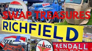 Turlock California Antique Automotive Advertising  Gas Oil Soda amp Parts Swap Meet [upl. by Bran91]