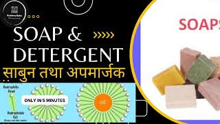 Soaps and Detergents  Carbon and its compounds  class  10 science  NCERT 1Oth chemistry [upl. by Netsrek]