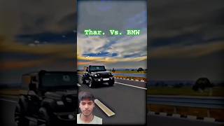 Thar vs BMWautomobile stunts trendingshorts viral video [upl. by Nylessoj417]