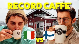 FINLANDESI BEVONO più CAFFE al mondo Proviamo espresso e americano in Finlandia le nostre reazioni [upl. by Haerr]