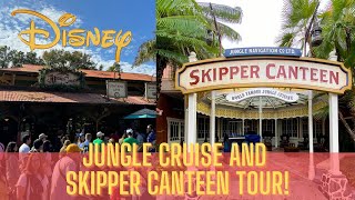 Disney Jungle Cruise Ride and Skipper Canteen Tour  SUPER FUN [upl. by Lletnohs315]