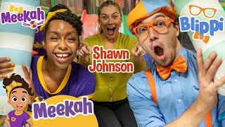 Blippi amp Meekahs Day of Play at an Obstacle Course with Shawn Johnson  Educational Kids Videos [upl. by Leonore455]