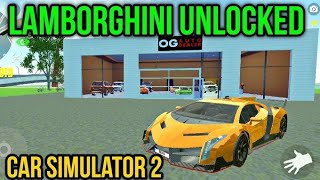 Car Simulator 2  Unlock VENERA Lamborghini Veneno [upl. by Ahtnicaj]