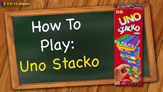 How to play Uno Stacko [upl. by Brandise840]