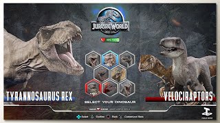 TRex vs Velociraptors with Healthbars [upl. by Marna885]