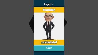 🇬🇧🇸🇰 founder  zakladateľ  vocabulary builder  learn English  naučme sa anglicky [upl. by Lacram]