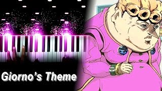 quotGiornos Themequot  quotil vento doroquot  JoJos Bizarre Adventure Golden Wind OST Piano [upl. by Orfield]