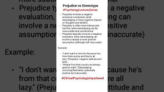 Prejudice vs Stereotype difference  Social Psychology Lectures  Clinical Psychologist Iqra Saeed [upl. by Jelsma]