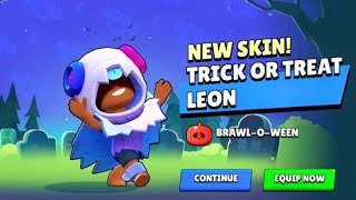 😱WHAT NEW SKIN TRICK OR TREAT LEON GIFTS FROM SUPERCELL😍🎁FREE GIFTS🍀 [upl. by Dulcia]