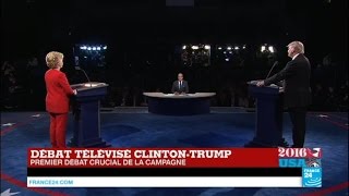 REPLAY  Présidentielle US  revoir le 1er Débat Clinton vs Trump en intégralité [upl. by Ellenwahs45]