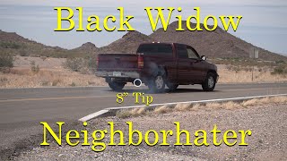 Black Widow Neighborhater Exhaust on 01 Silverado 8quot Tip [upl. by Nosyd]