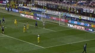 SKY 090510 Inter vs Chievo 43 [upl. by Jaquelin]