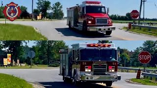 Responding  Lakeshore Fire Engine 4 amp Engine 5  Lights amp Sirens [upl. by Ybbor333]