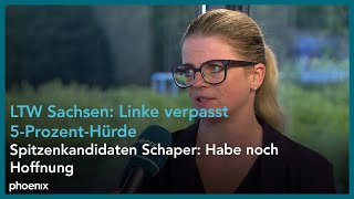 SachsenWahl Susanne Schaper Die Linke zu den Verlusten ihrer Partei  01092024 [upl. by Amery]