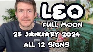 Full Moon in Leo ♌️ 25 January 2024 🌝 ALL 12 Signs 🌕 Your Horoscope with Gregory Scott [upl. by Smailliw496]