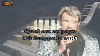 Johnny Hallyday  Diego Version Piano Karaoke [upl. by Borras]