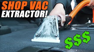 HOW TO TURN YOUR SHOP VAC INTO PROFESSIONAL EXTRACTOR [upl. by Vikki]