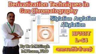 Derivatization Techniques in Gas Chromatography  Instrumental Methods of Analysis  BP701T  L64 [upl. by Ibmat364]