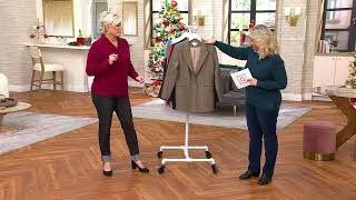 Belle by Kim Gravel Houndstooth Sparkle Blazer on QVC [upl. by Sirois194]