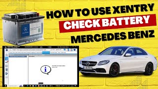 How to use Xentry Openshell 062024 Session 1Check battery on W205 Mercedes Benz [upl. by Averill782]