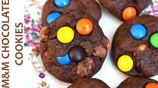 MampM Chocolate Cookies  RECIPE [upl. by Benji]