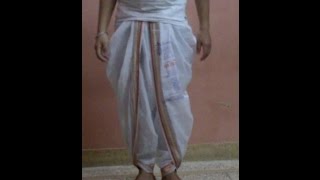 How to Wear a Dhoti Tutorial [upl. by Lydnek]