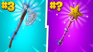 top 10 sweatiest pickaxes in Fortnite chapter 5 season [upl. by Goth814]