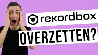 HOE REKORDBOX OVERZETTEN 😰 I how to transfer Rekordbox  dj tips amp tricks [upl. by Andie]