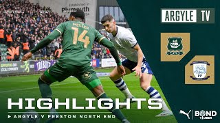 Plymouth Argyle v Preston North End highlights [upl. by Eiralih934]