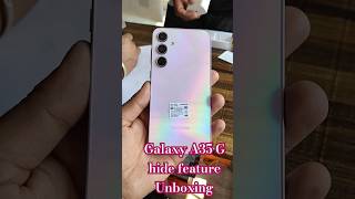 Samsung Galaxy A35 5G 108 hidden feature unboxing l samsunggalaxy galaxy galaxya35 youtubeshorts [upl. by Adiana]