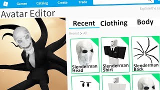 MAKING SLENDERMAN a ROBLOX ACCOUNT [upl. by Allerim701]