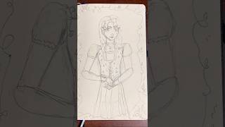 Inktober Day 1 victorian art shorts inktober victorianera oc [upl. by Detta772]