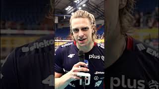 Mateusz Rećko po wyjazdowym meczu z Bogdanką LUK Lublin shorts zaksa zaksafamily [upl. by Nnaillij]