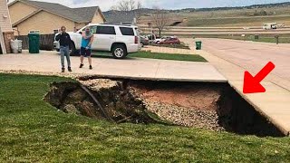 Massive Neighbourhood Sinkhole Leads To Huge Discovery Underground [upl. by Colet]