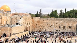 Jerusalem  Western Wall Live cam and Temple Mount from Simcha Hall at the Kotel  Relaxing Music [upl. by Yurik251]