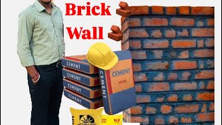 Brick 🧱 wall completed step ✅✅civilengineering brickwork utubevideo viralvideo house [upl. by Hardin117]