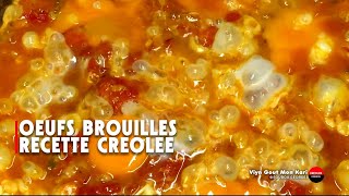 Rougail dœufs brouillés  un délice créole express [upl. by Akimrehs]