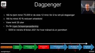 Del 3 Lønnspliktdager fra bedrift og NAV dagpenger [upl. by Annohsal]