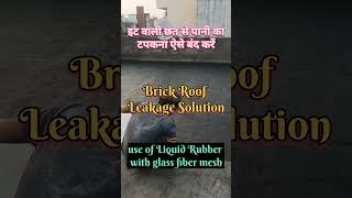 इट वाले छत का टपकना ऐसे बंद करें  brick roof leakage solution  water leakage solution  roof leak [upl. by Semaj]